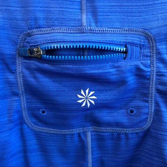 Athleta | Blue Biker Sport Shirt Top - Picture 7 of 7